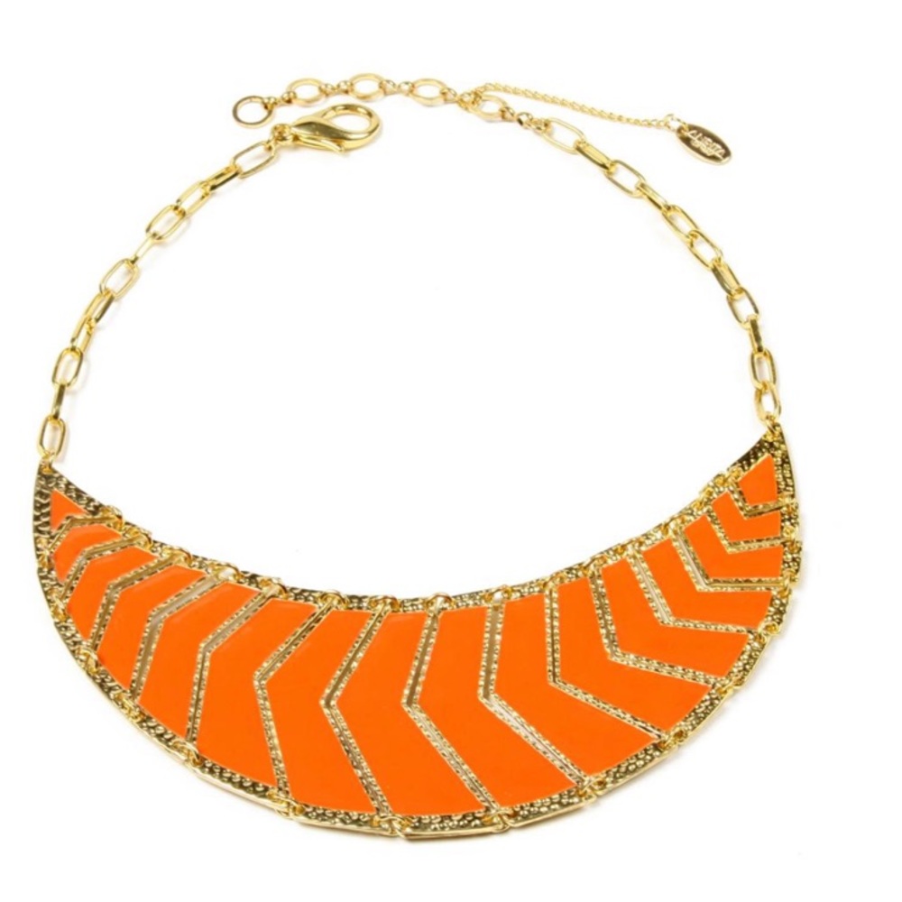 Coral Bib necklace